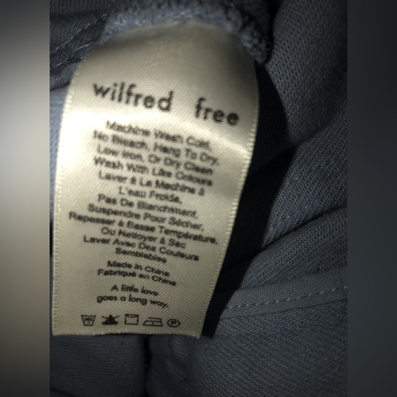 WILFRED FREE RYLEY PANT LONG UN FADED INDIGO SIZE 2 - Picture 6 of 8